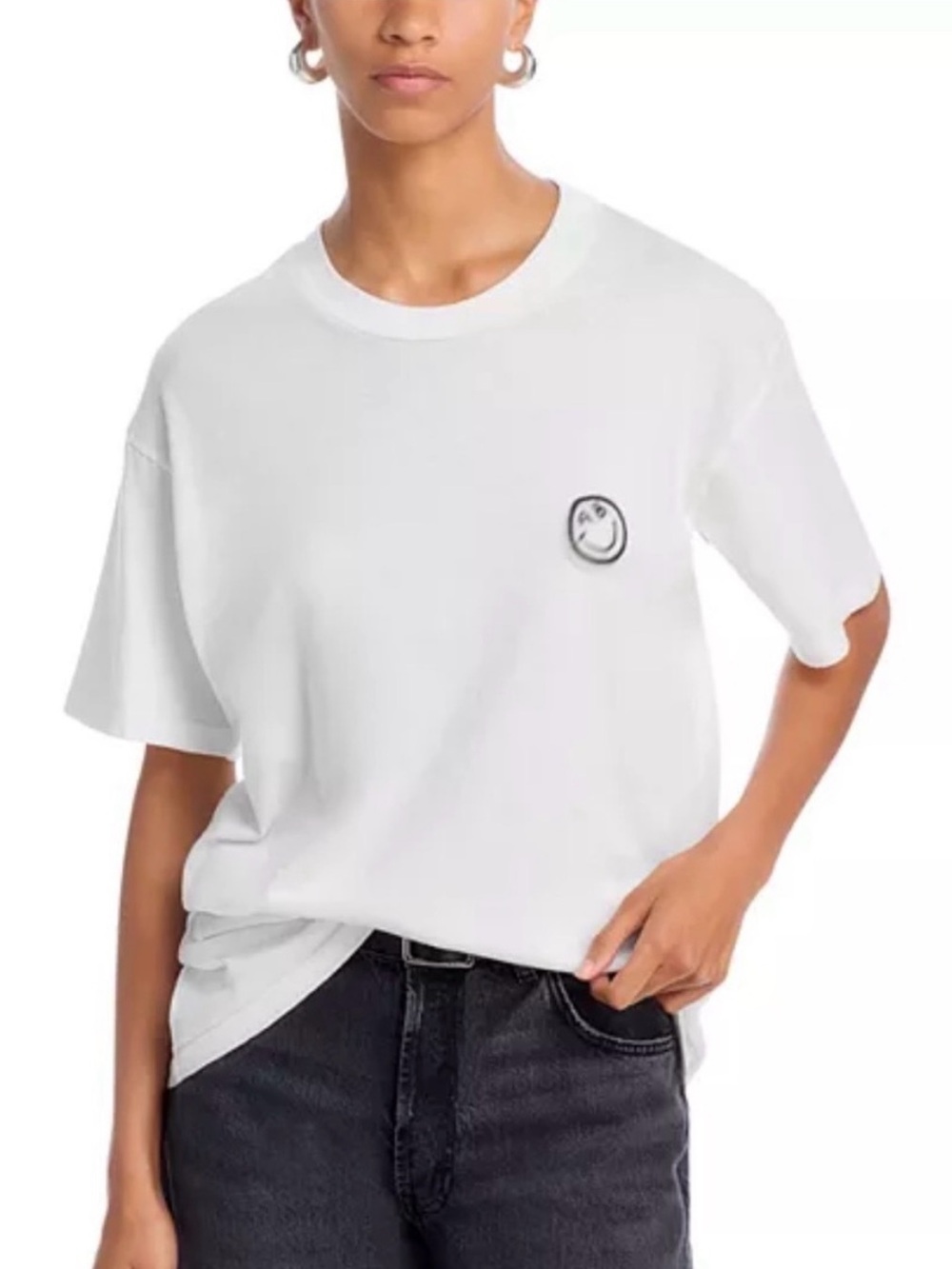 ANINE BING - Walker Trip Tee take a trip with me t-shirt in Ivory white Size XS